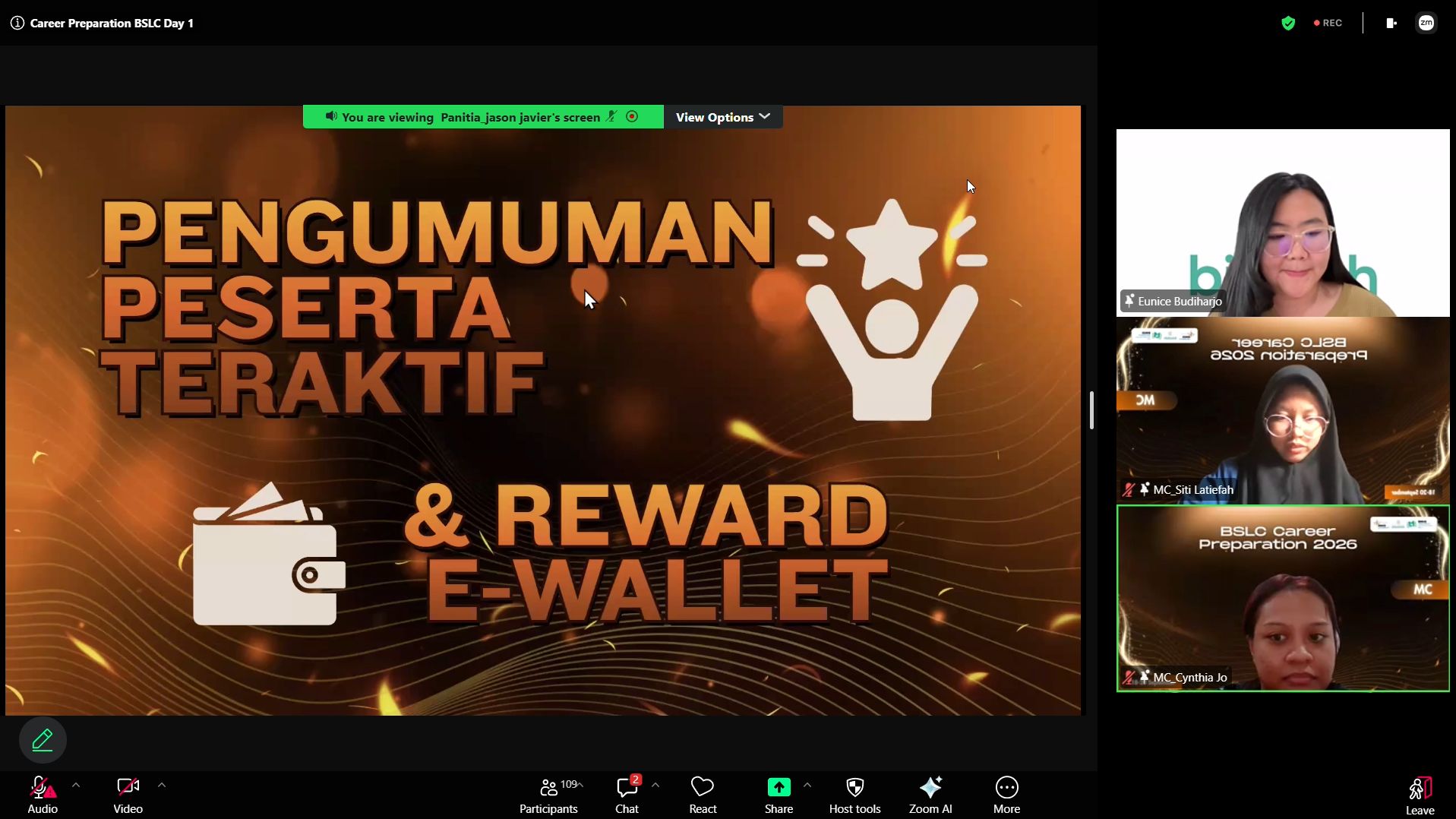 Pengumuman Pemenang Teraktif Day 1