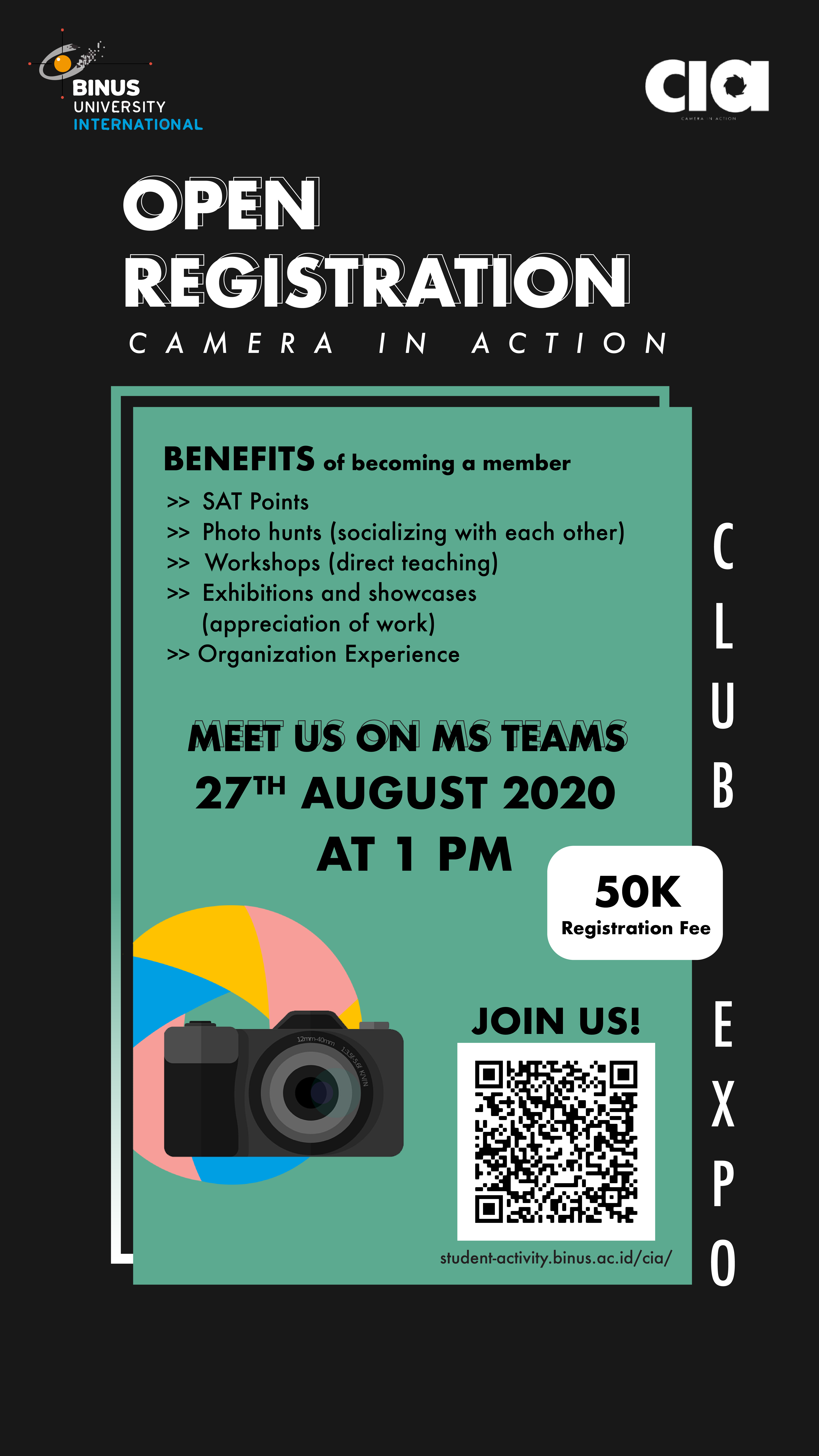 CIA Club Expo on FEP Binusian 2024 Camera In Action