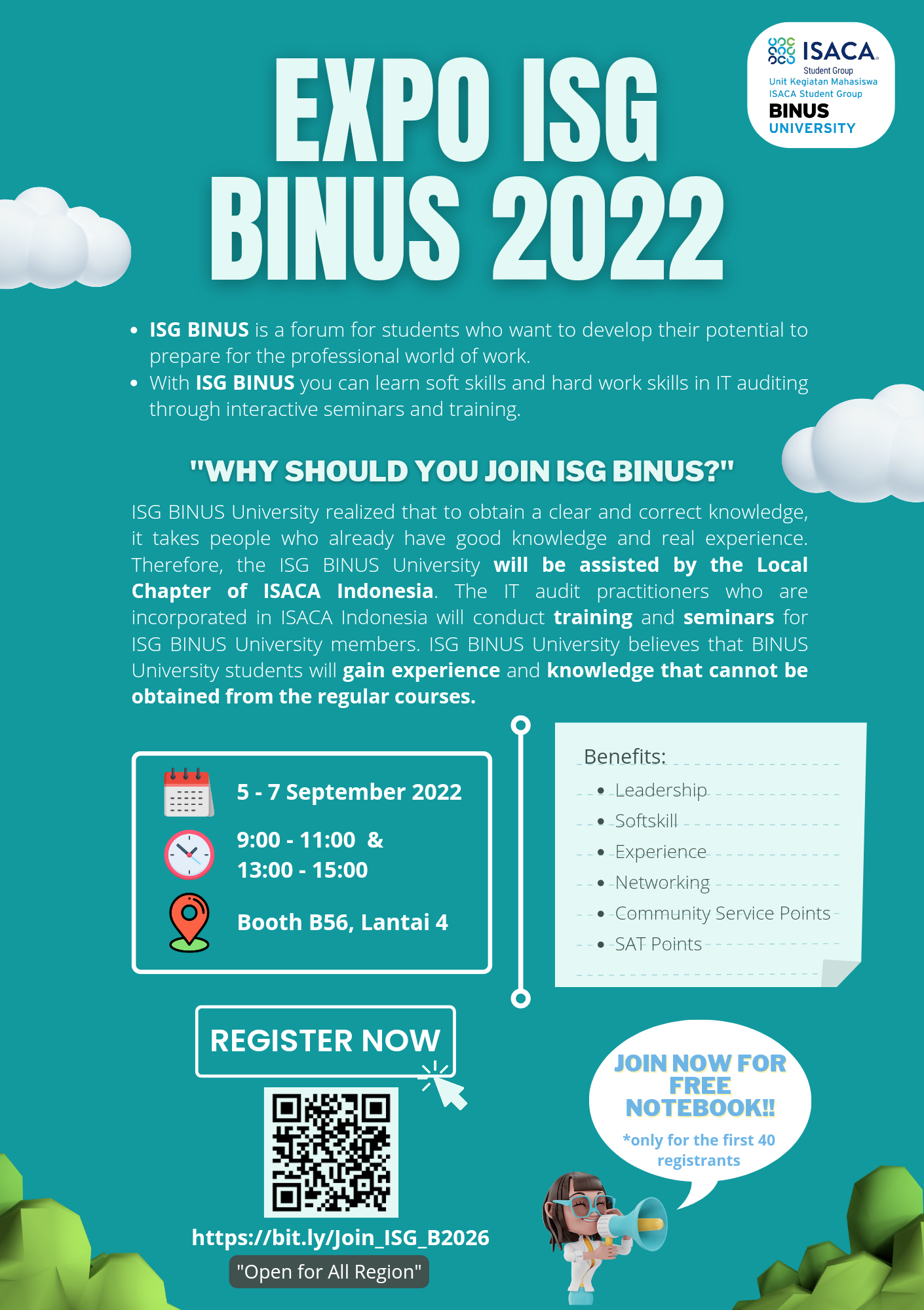 Join Us! ISG of BINUS University