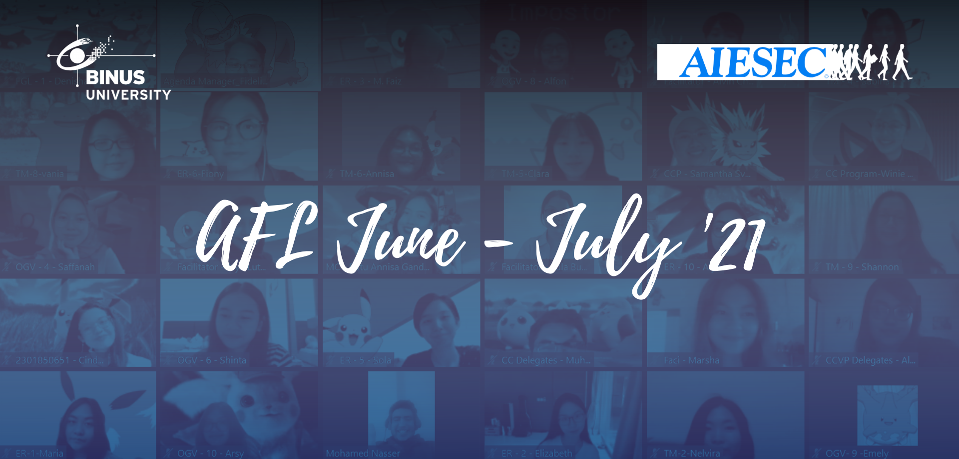 AFL Bi-Weekly Session June – July 2021