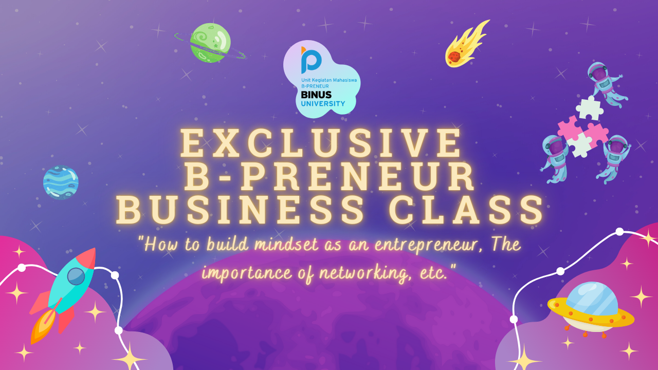 EXCLUSIVE B-PRENEUR BUSINESS CLASS – B-Preneur