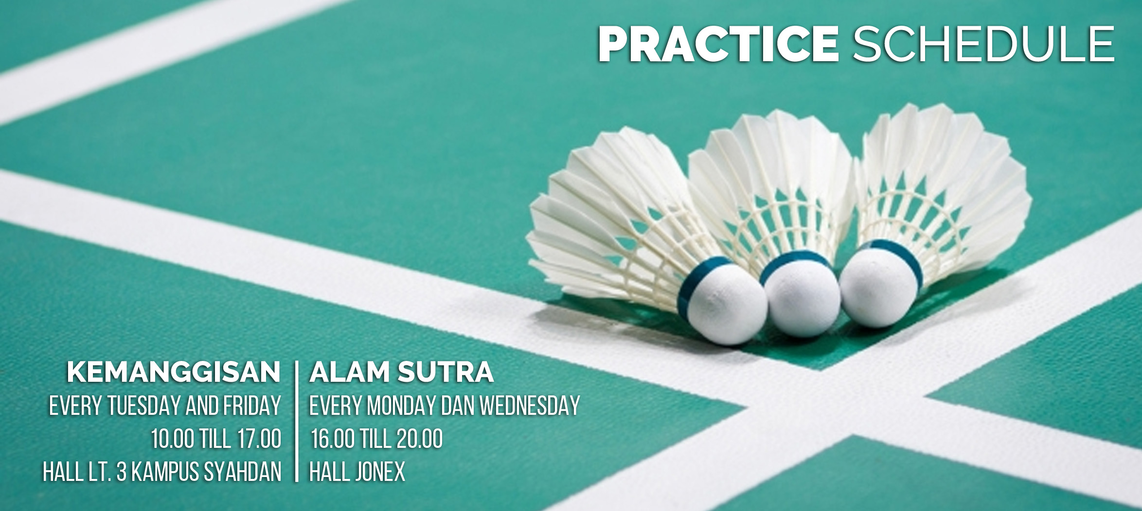 Jadwal Latihan