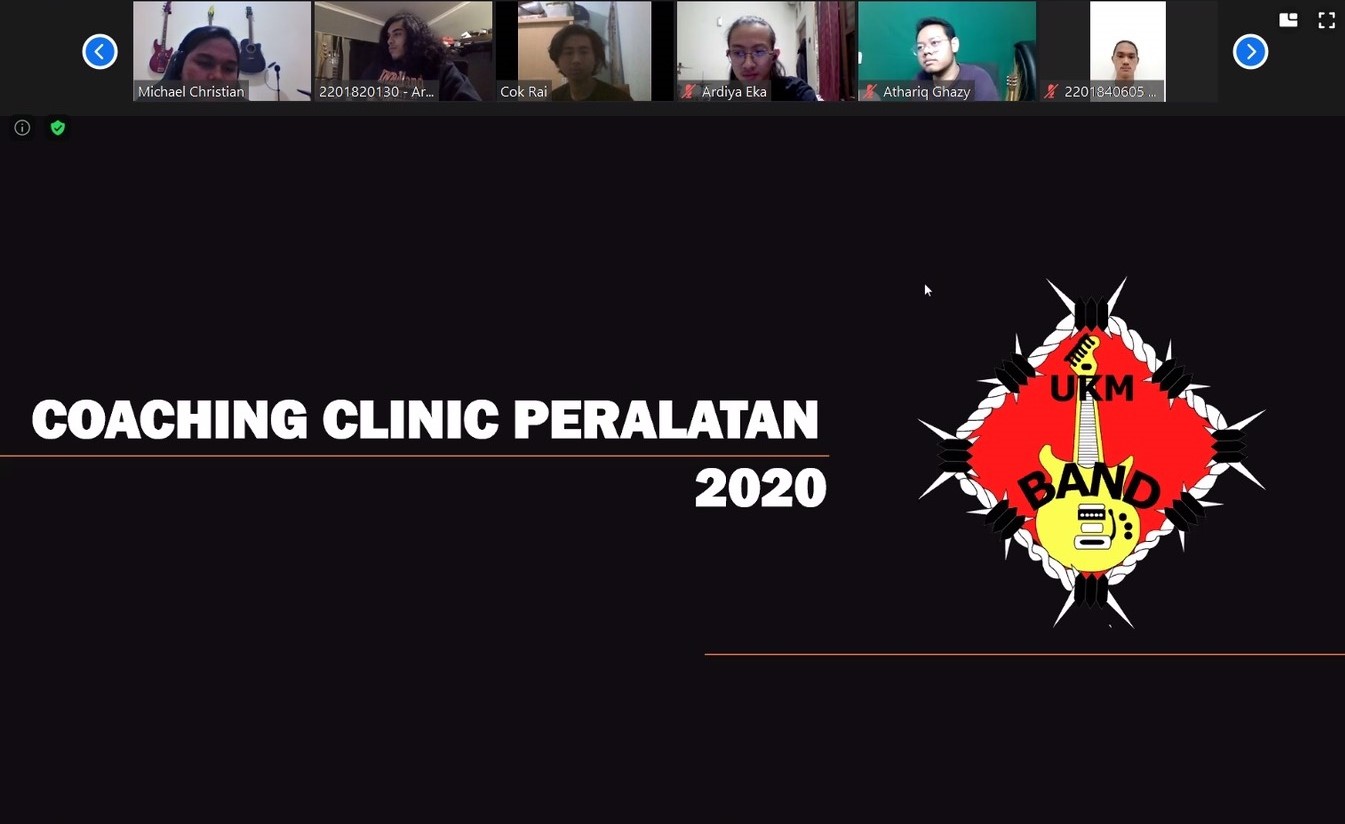 Coaching Clinic Peralatan UKM BAND 2020