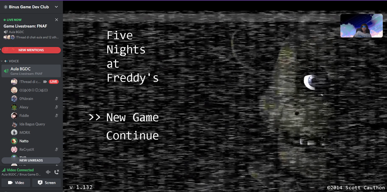 GATHERING: GAME LIVESTREAM – FNAF 8 MEI 2022