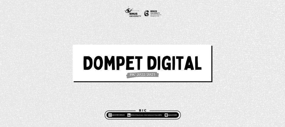 DOMPET DIGITAL