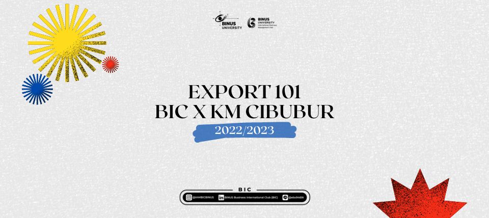 EXPORT 101 : “ANAK MUDA BISA EKSPOR”