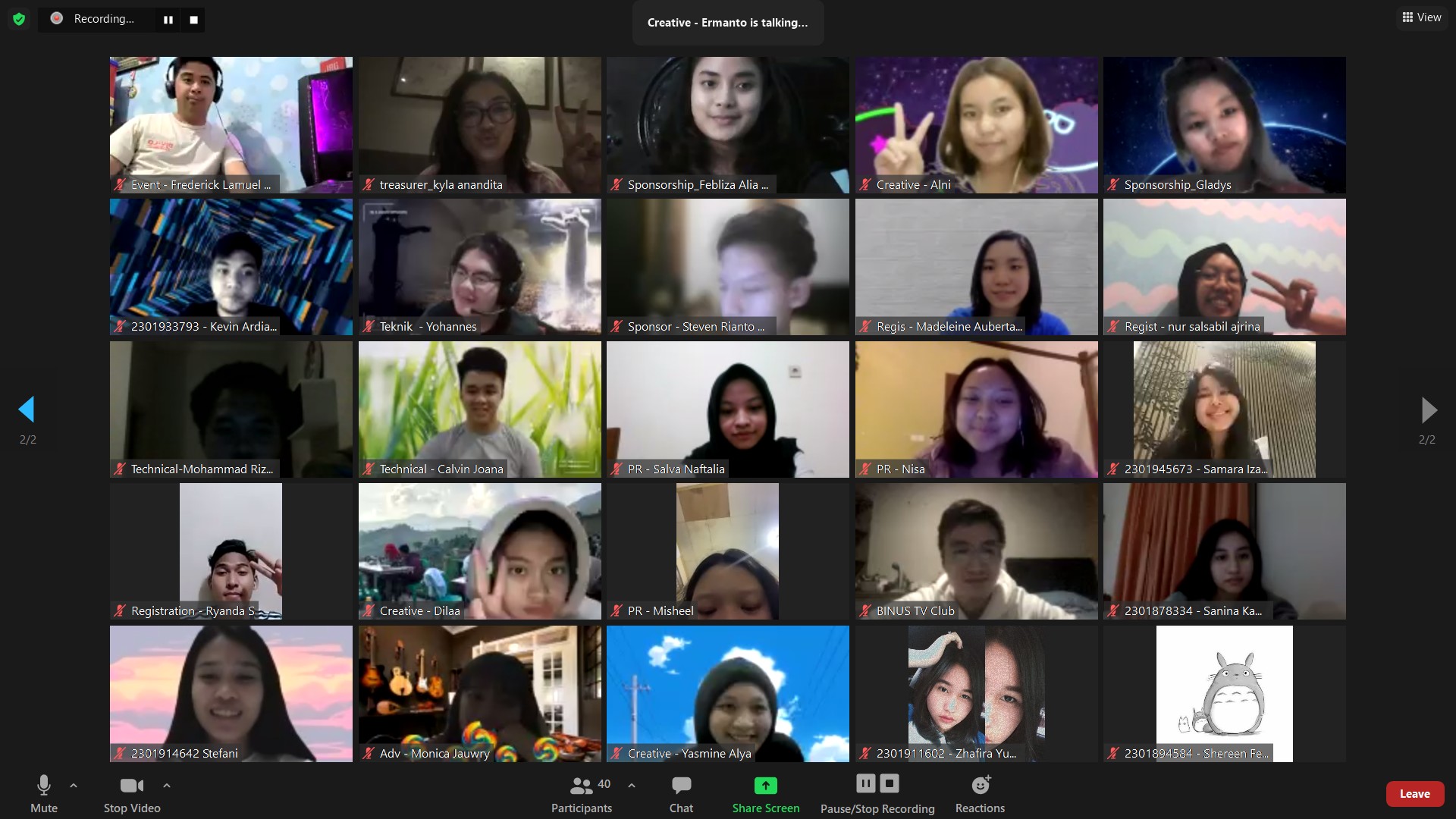 Rapat Perdana #7 Screening Project (25/05)