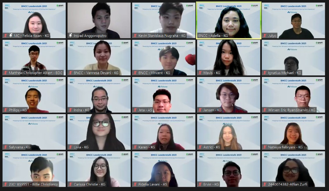 BNCC Leaderstalk 2021: “Preparing Your Job Search and Importance of Gaining Work Experience”