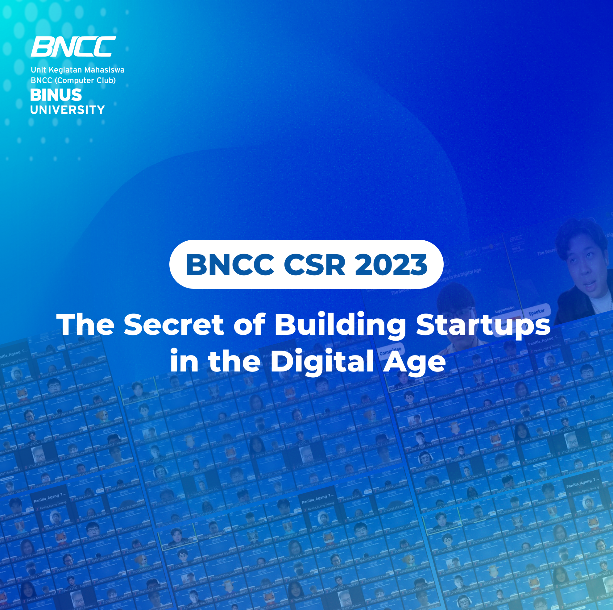BNCC CSR 2023: “The Secret of Building Startups in the Digital Age”