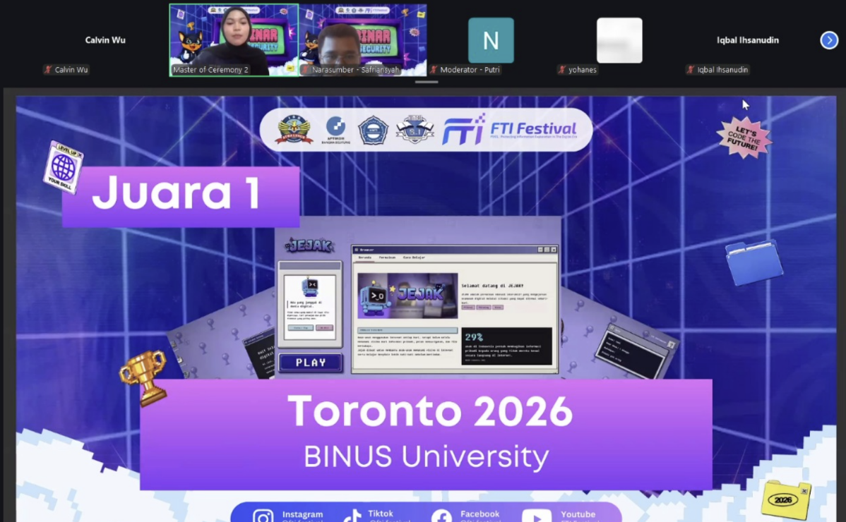 1st Place FTI Festival 2026 Web Development Competition