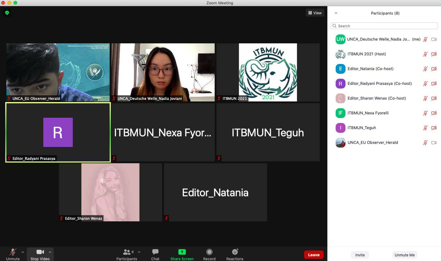 BEST JOURNALIST OF ITB MODEL UNITED NATIONS