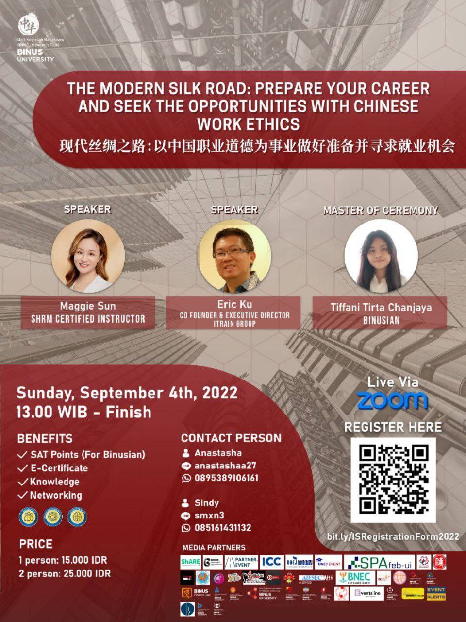 International Seminar “The Modern Silk Road: Prepare Your Career And Seek The Opportunities With Chinese Work Ethics”