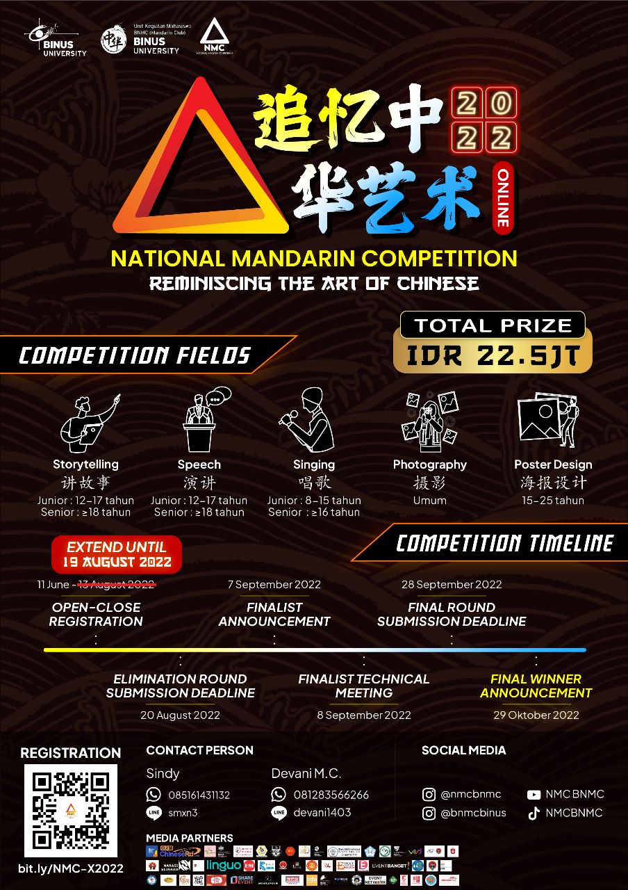 NATIONAL MANDARIN COMPETITION 2022 “REMINISCING THE ART OF CHINESE”