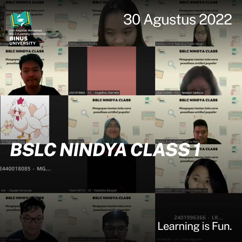 BSLC Nindya Class 1