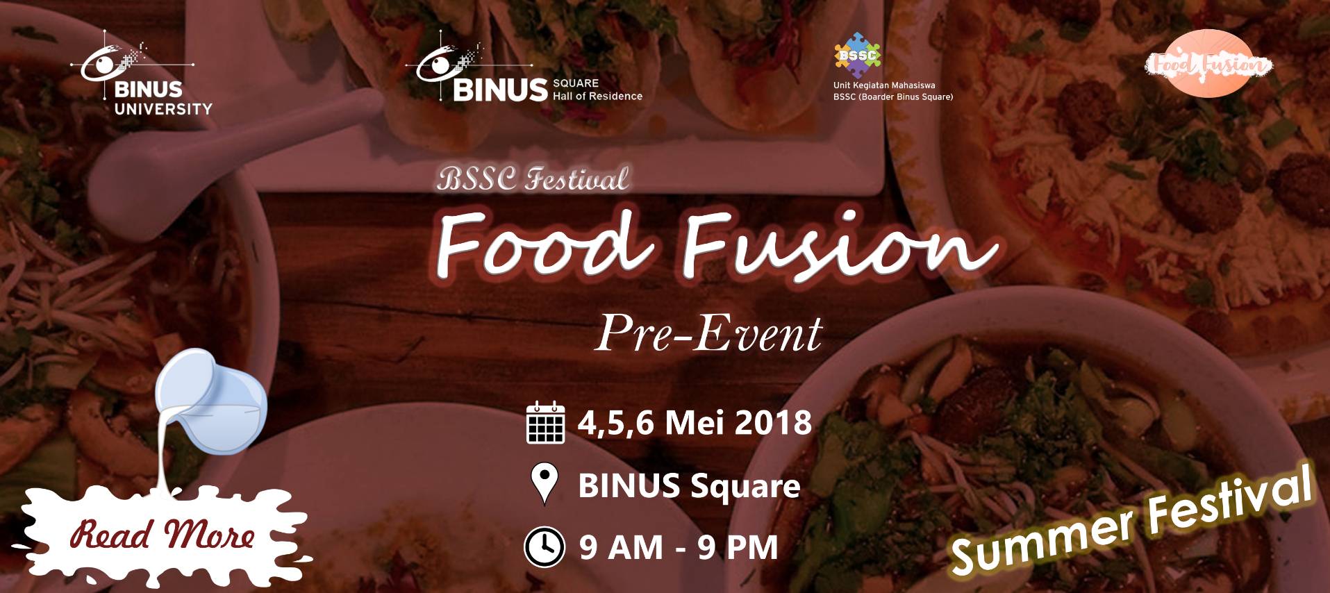 BSSC Festival 2018- “Food Fusion”