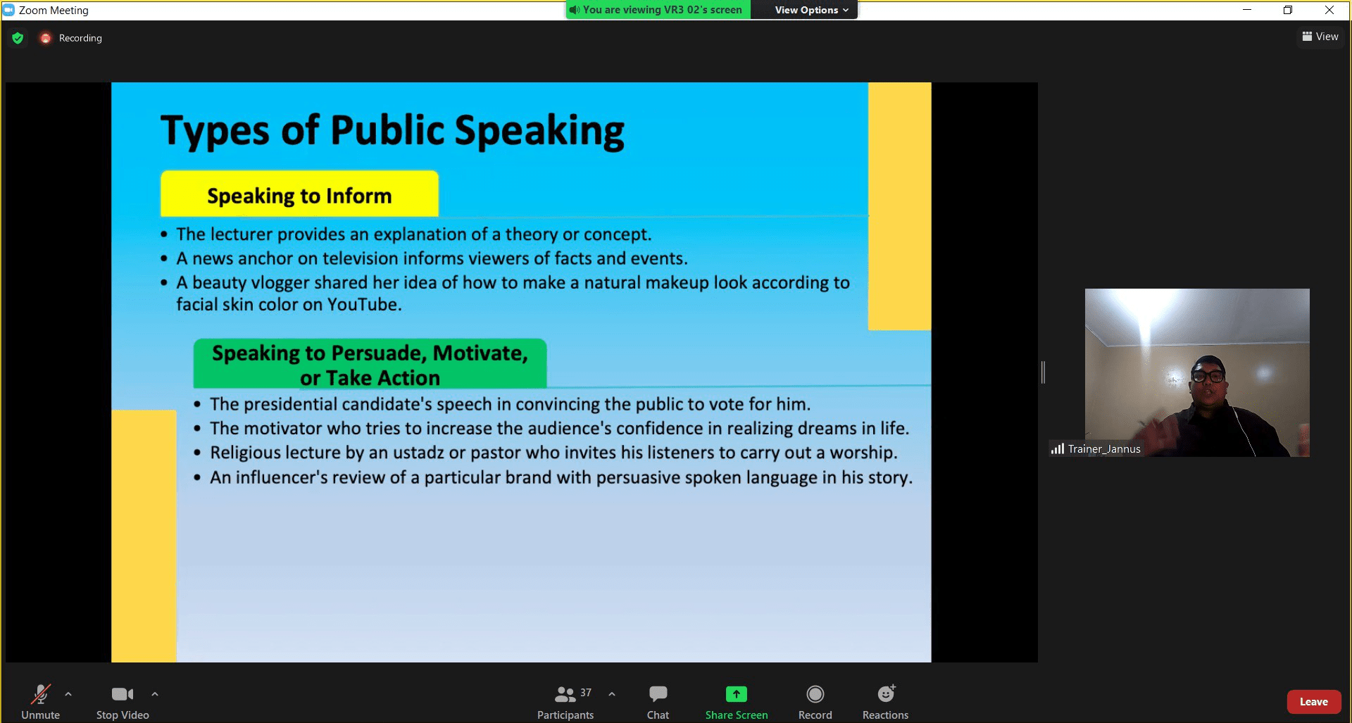 PUBLIC SPEAKING TRAINING “DARE TO SPEAK UP”