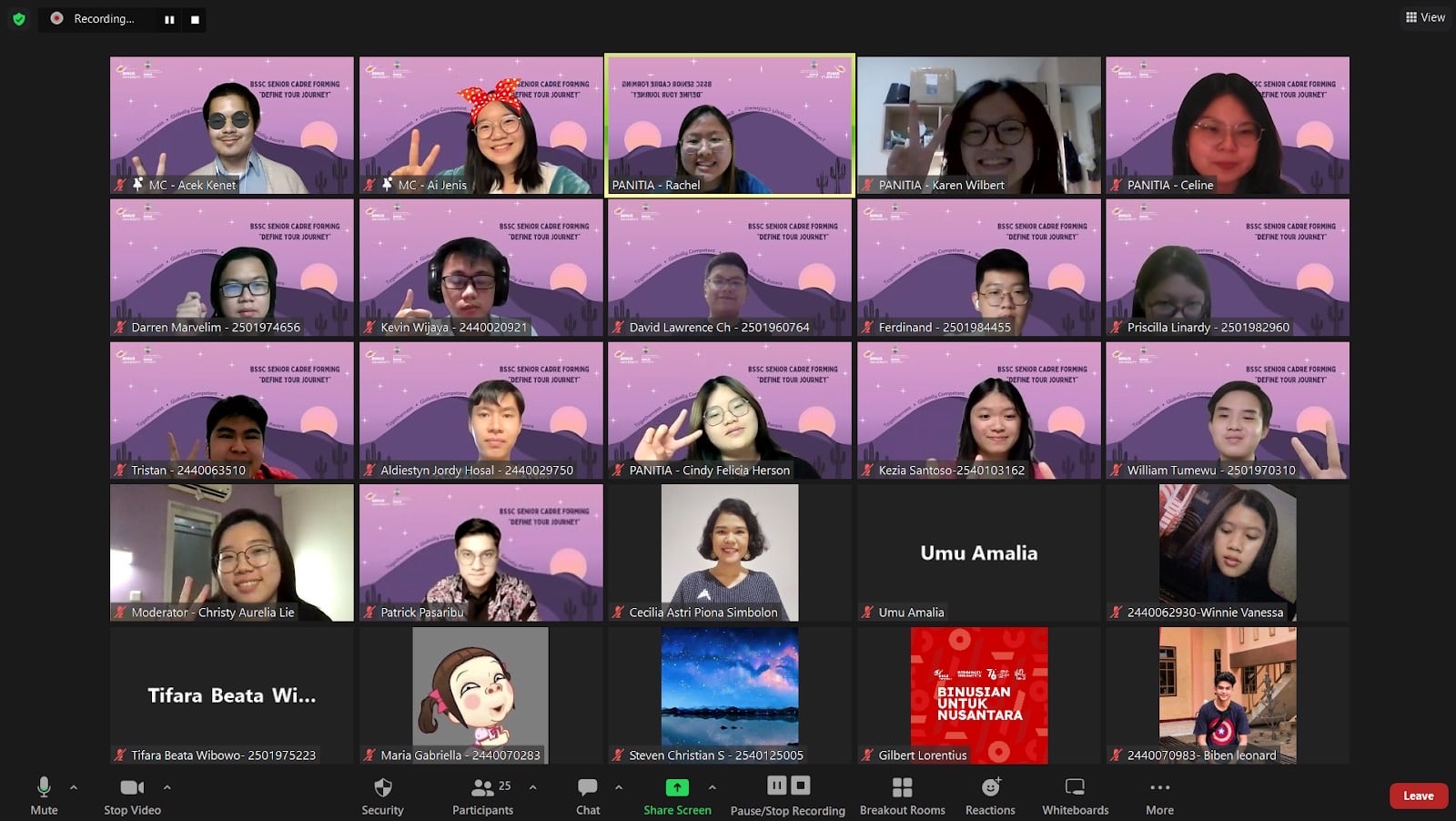 BSSC Senior Cadre Forming  “Define Your Journey”