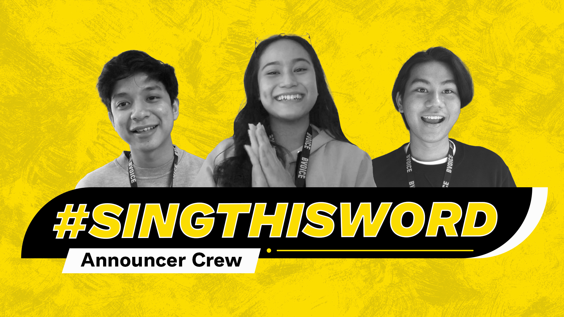 #SINGTHISWORD: Announcer