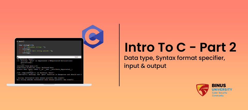 INTRODUCTION TO C – PART 2