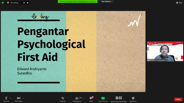 Webinar Psychological First Aid