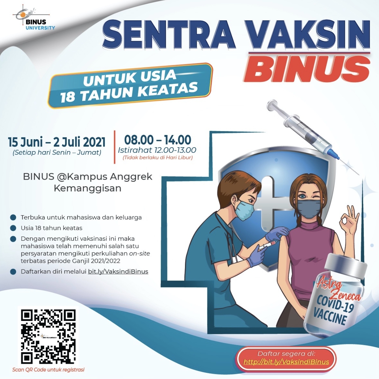 Sentra Vaksin Binus