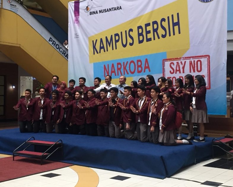 Penandatanganan MOA antara BNN dengan BINUS