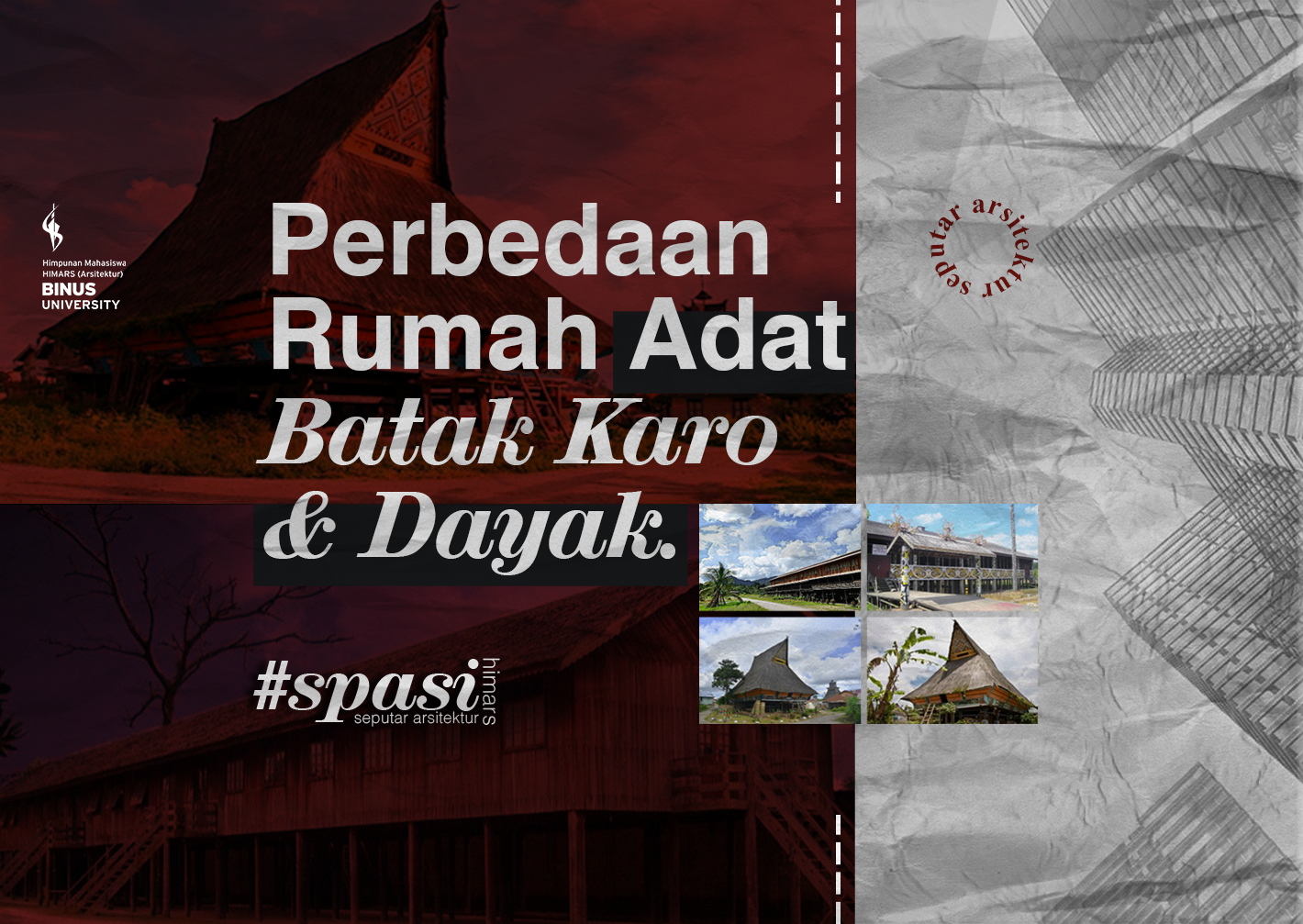 Perbedaan Rumah Adat Batak Karo dan Dayak