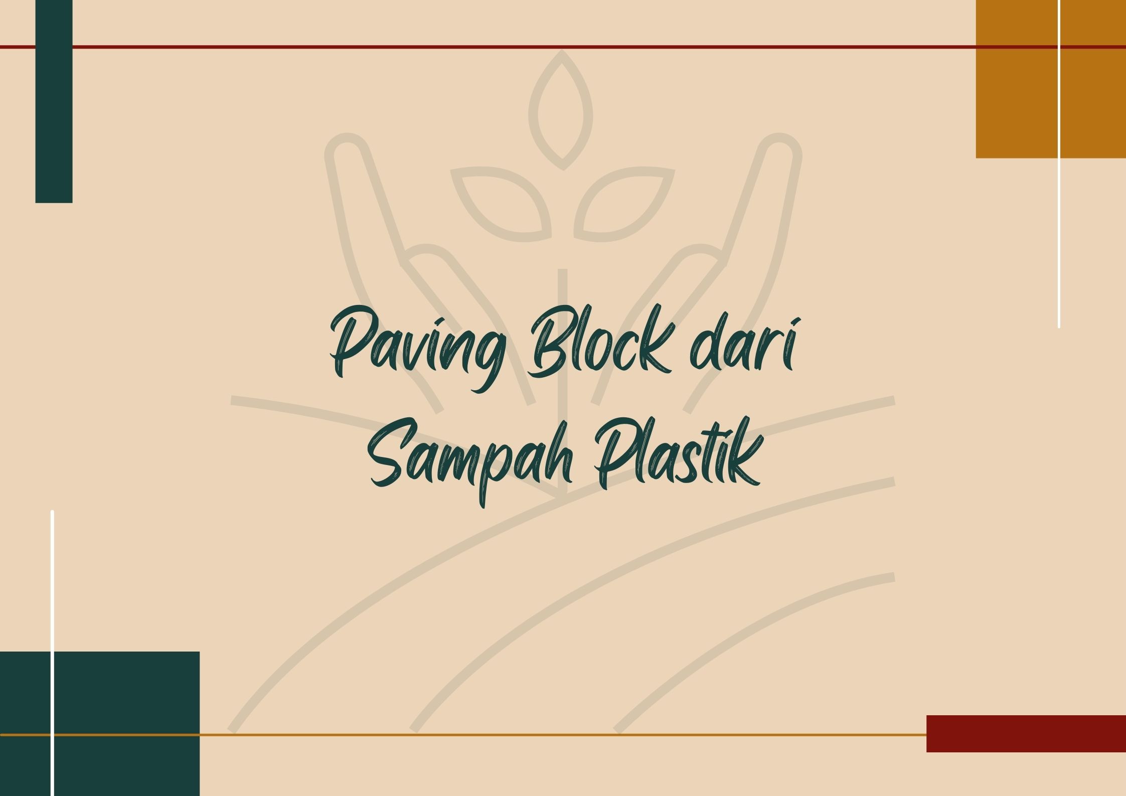 Paving Block dari Sampah Plastik