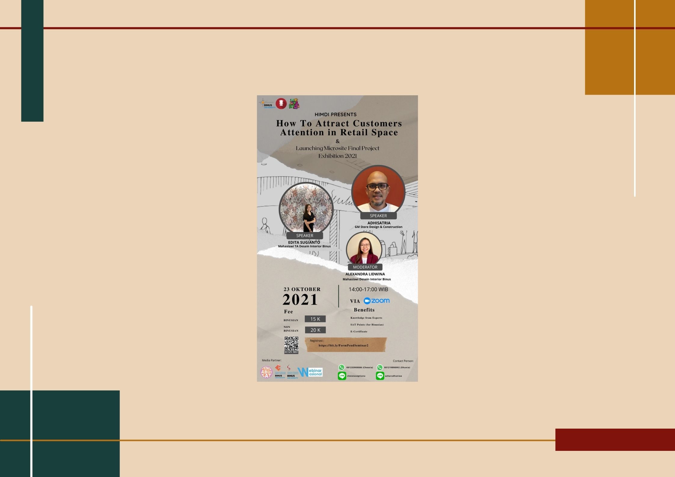 Webinar HIMDI #2 2021 How to Attract Customers Attention in Retail Space & Launching Microsite Project Exhibition