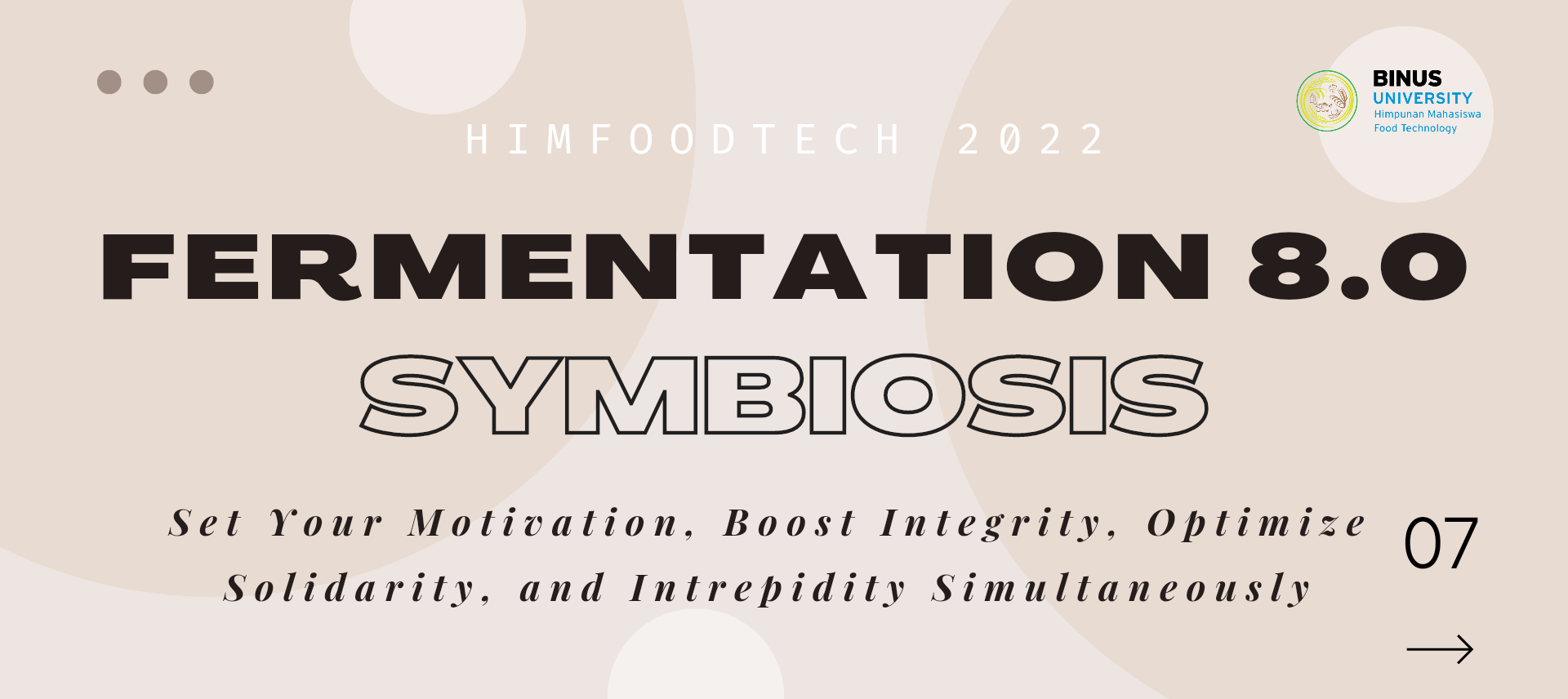 Welcoming Party Fermentation 8.0: SYMBIOSIS.