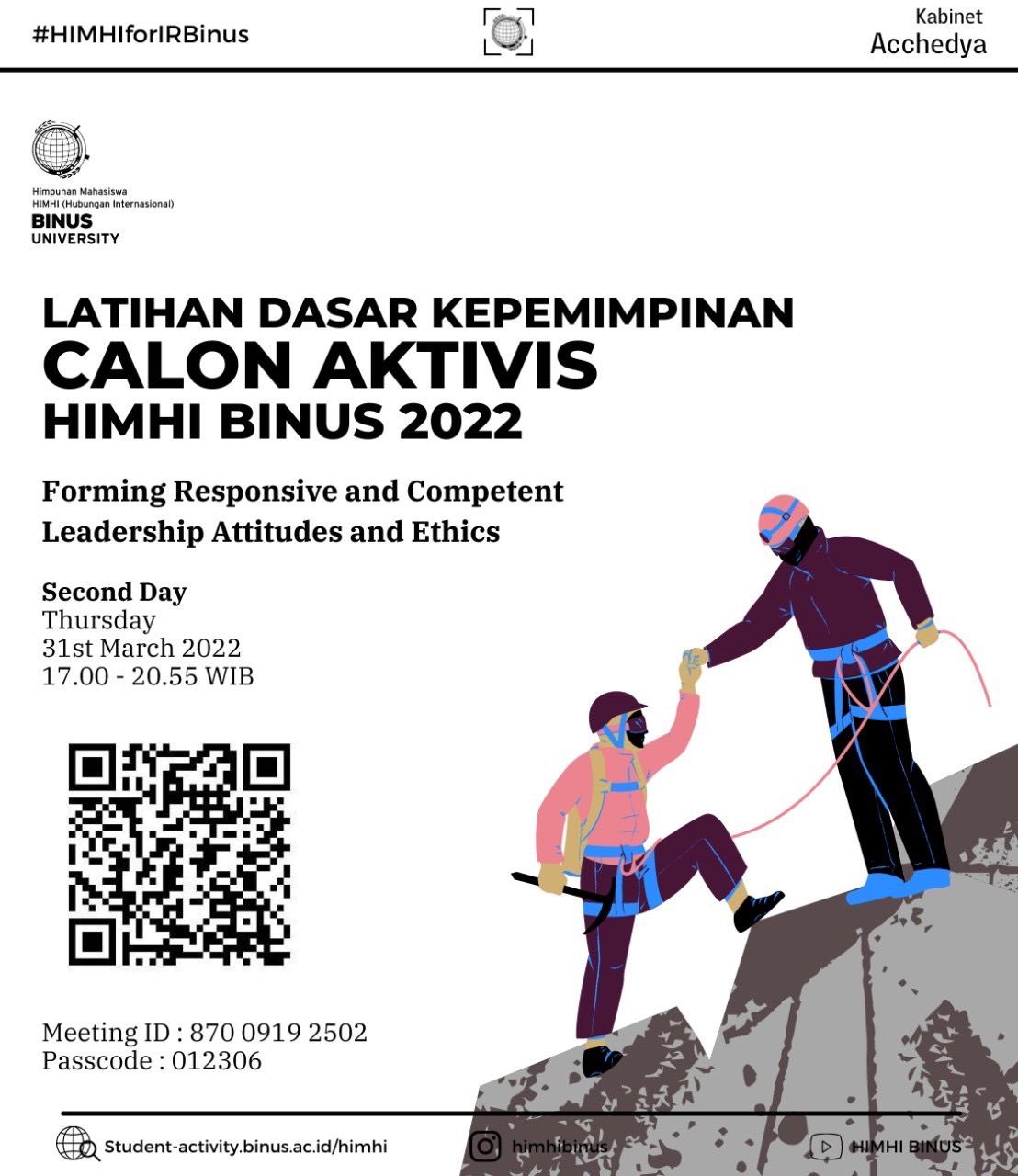Latihan Dasar Kepemimpinan (LDK) Aktivis HIMHI 2022 Day 2