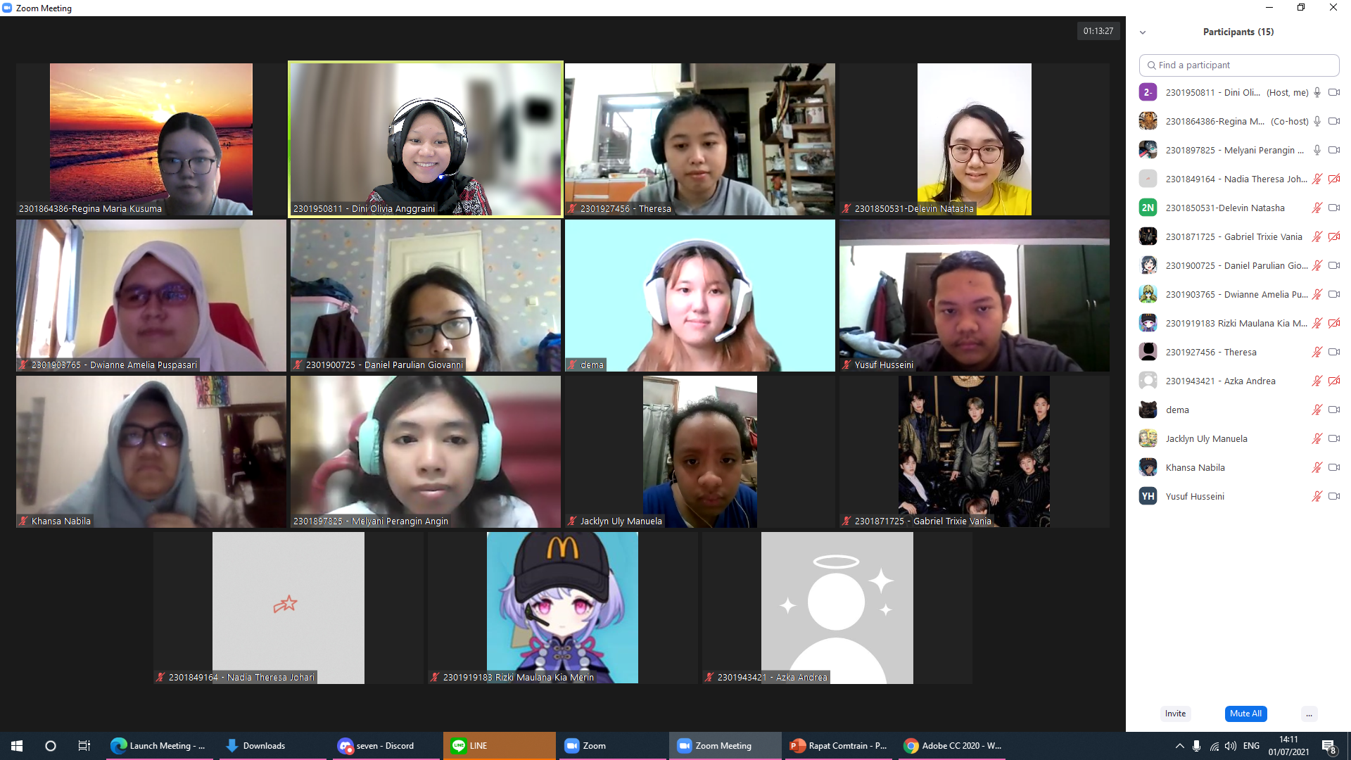 Rapat Commitee Training 2021