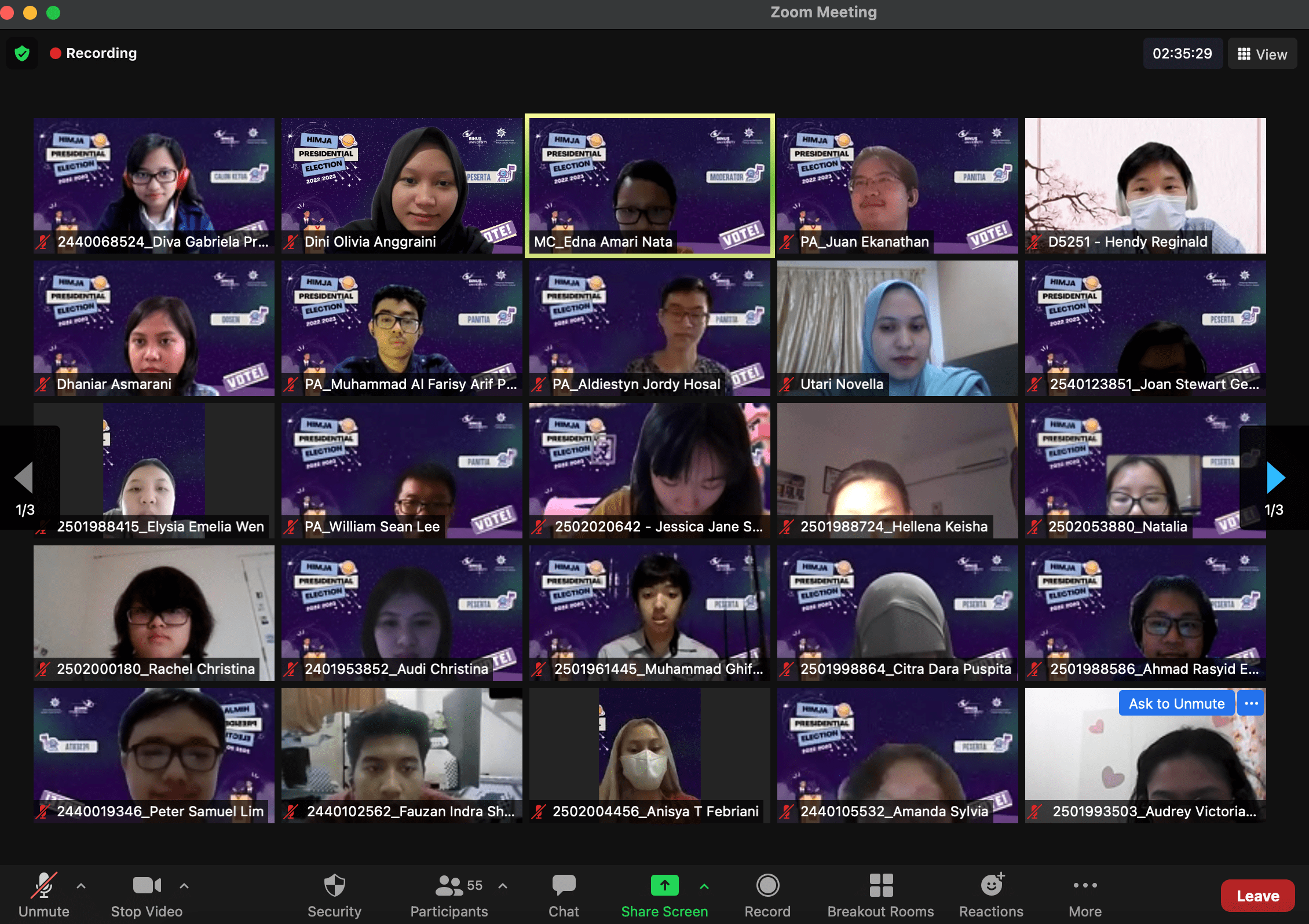 Pemilihan Umum Ketua HIMJA Periode 2021 – 2022