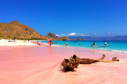 Merah Muda, Pantai Merah