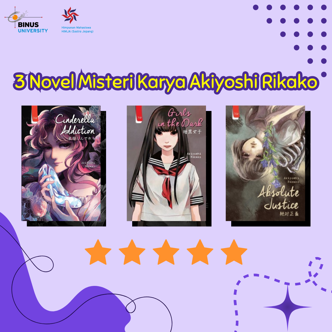 3 Rekomendasi Novel Misteri Karya Akiyoshi Rikako