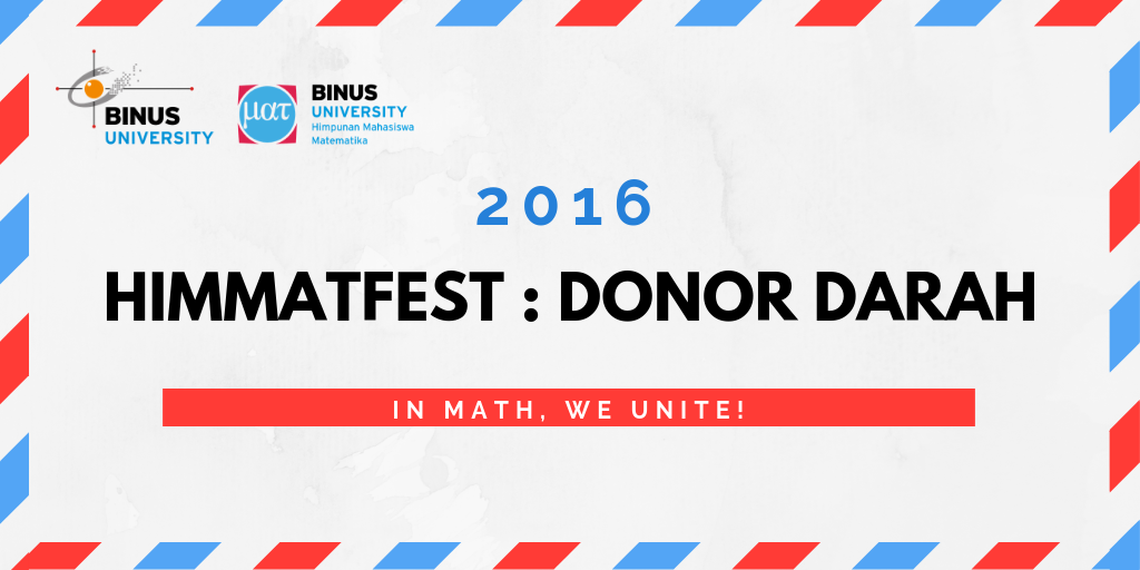 HIMMATFEST 16 – Donor Darah