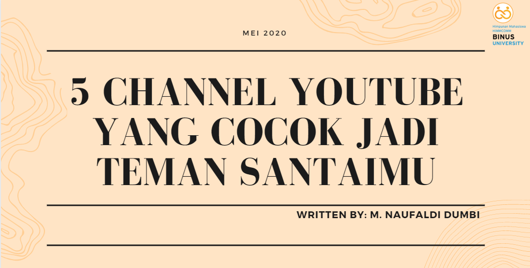 5 Channel YouTube yang Cocok Jadi Teman Santaimu