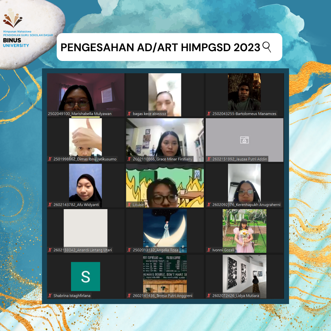 Pengesahan Anggaran Dasar Anggaran Rumah Tangga (AD/ART) HIMPGSD 2023