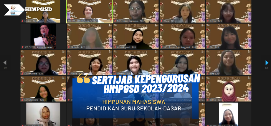 Serah Terima Jabatan Kepengurusan HIMPGSD Periode 2023/2024