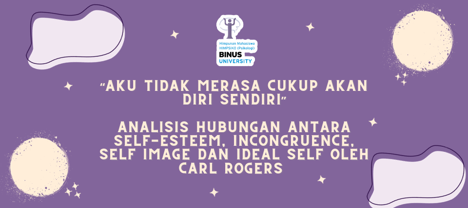 “Aku Tidak Merasa Cukup akan Diri Sendiri” Analisis Hubungan antara Self-Esteem, Incongruence, Self Image  dan Ideal Self oleh Carl Rogers