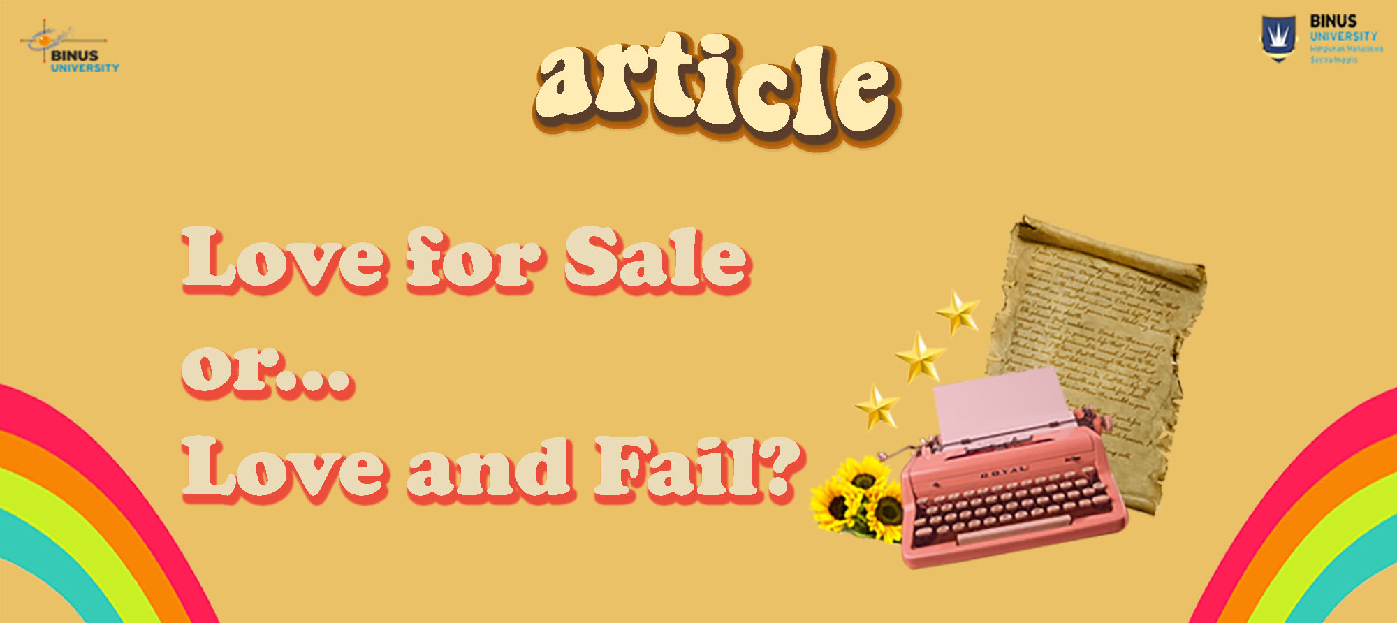 Love for Sale or… Love and Fail?