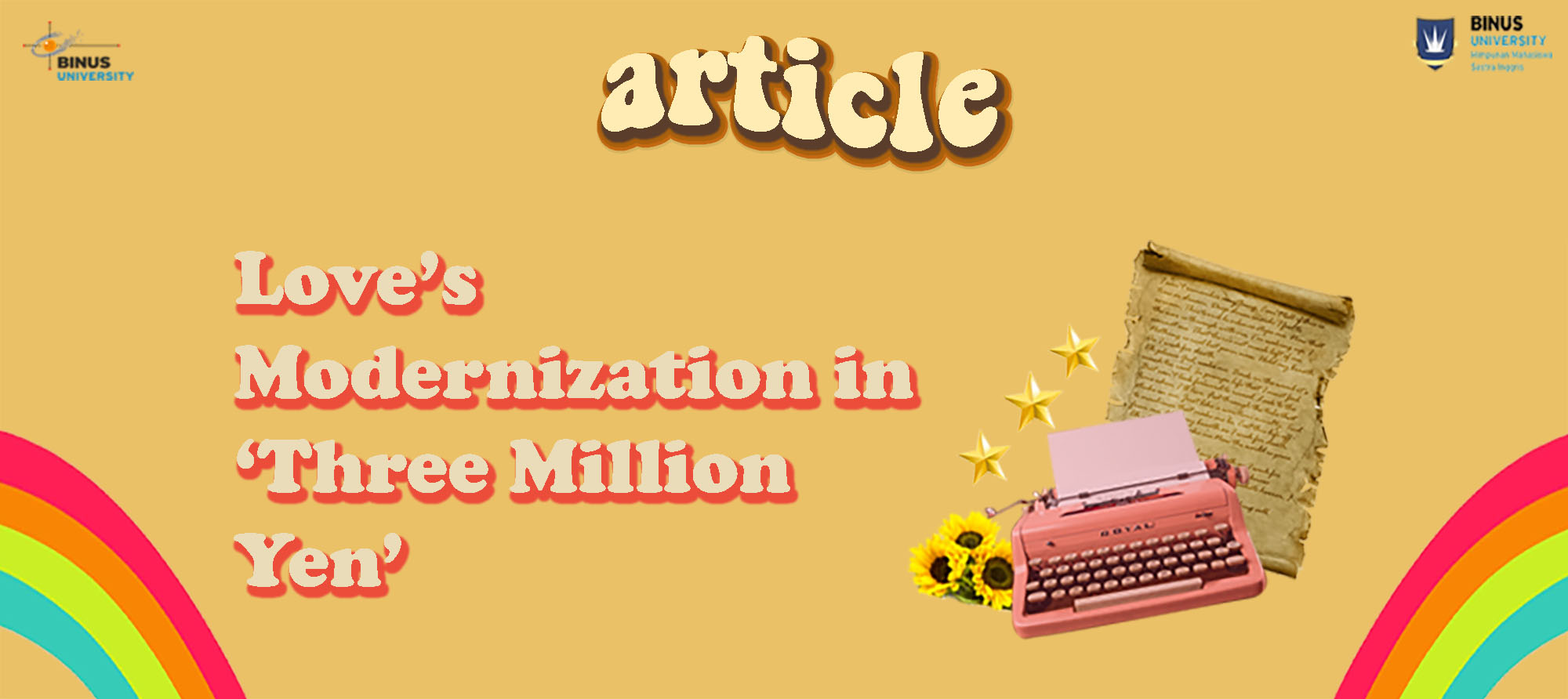 Love’s Modernization in ‘Three Million Yen’