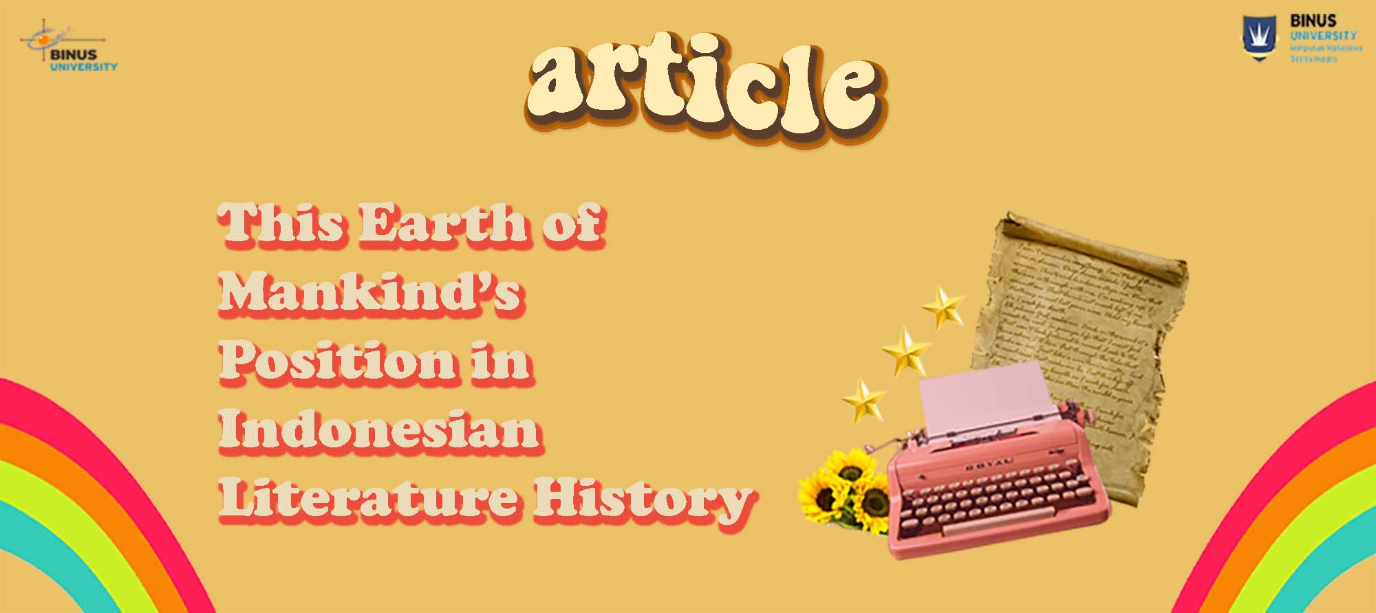 This Earth of Mankind’s Position in Indonesian Literature History
