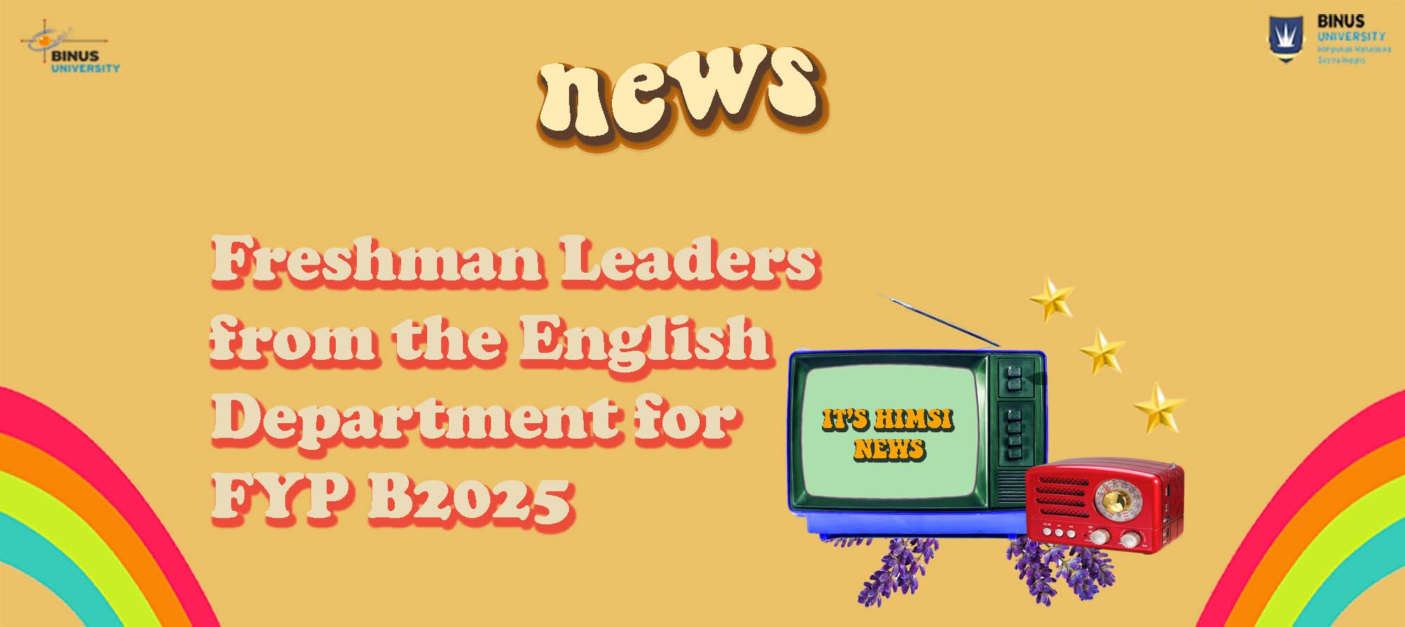 Freshman Leaders from the English Department for FYP B2025
