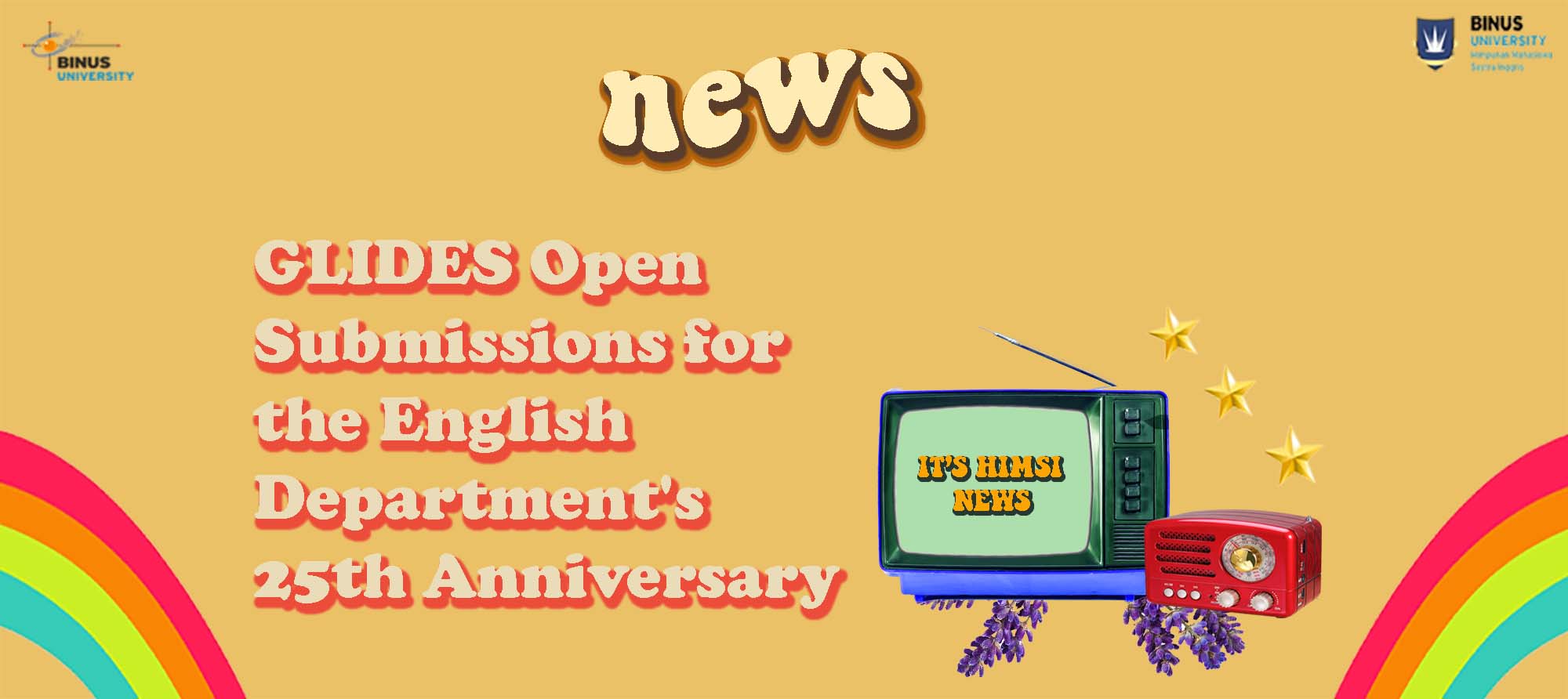 GLIDES Open Submissions for the English Department’s 25th Anniversary