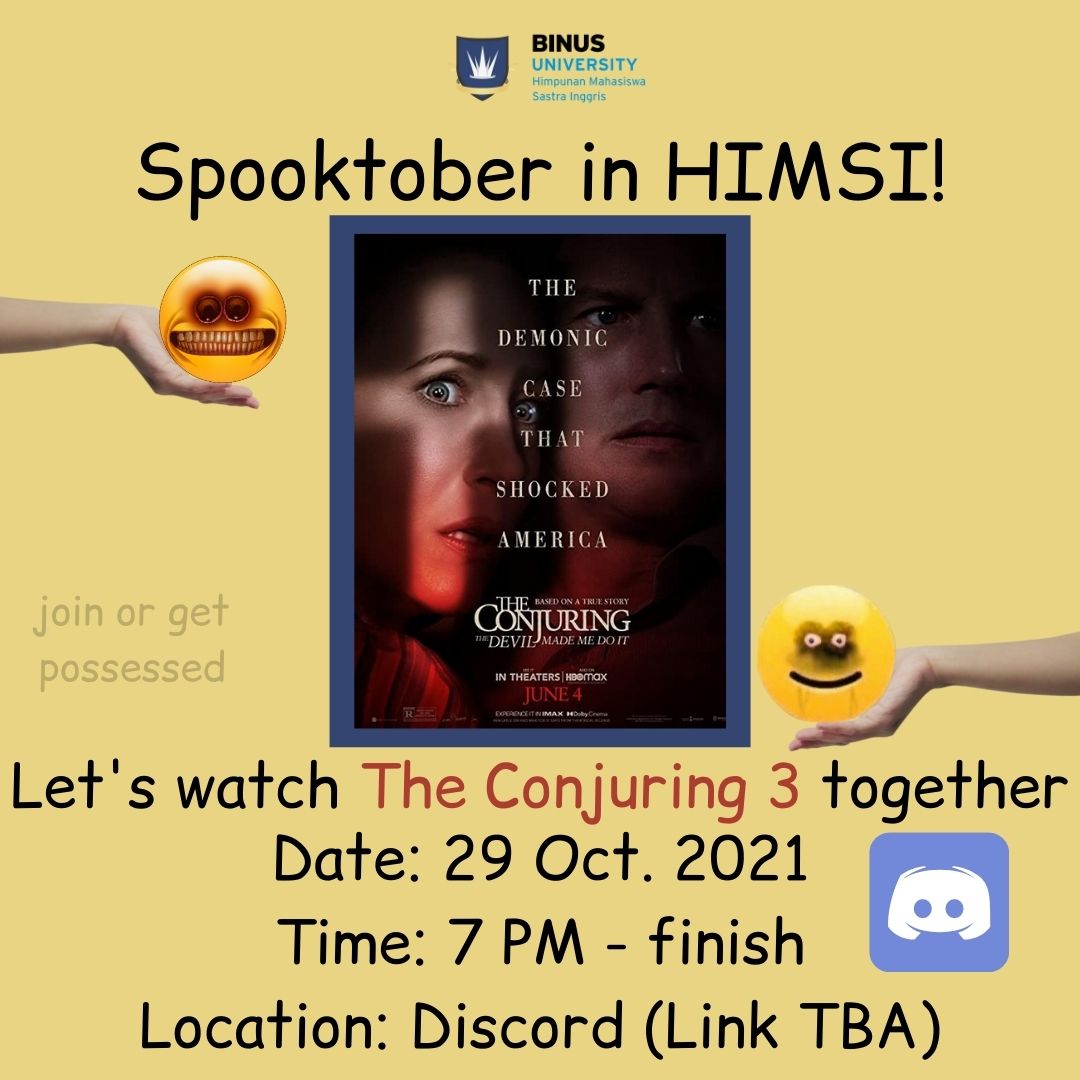 Spooktober Conjuring 3, a Watch Together Event!