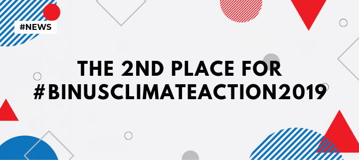 The 2nd place for #BINUSCLIMATEACTION2019
