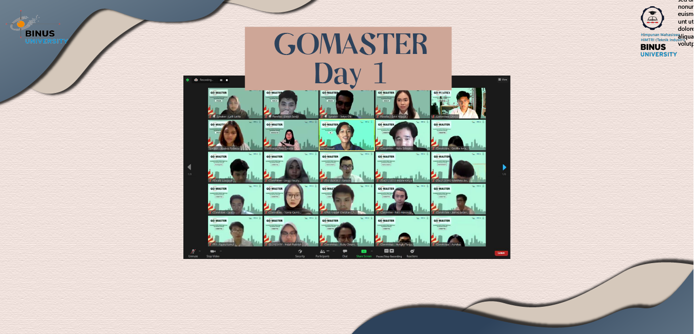 BINUS INDUSTRIAL ENGINEERING GOMASTER FORUM SERIES 1: GO AWESOME AND GET A MASTER’S DEGREE FROM TOP INDONESIAN UNIVERSITIES