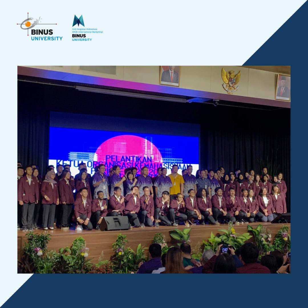 Pelantikan Ketua Organisasi Kemahasiswaan 2020 Oleh Rektor Binus University