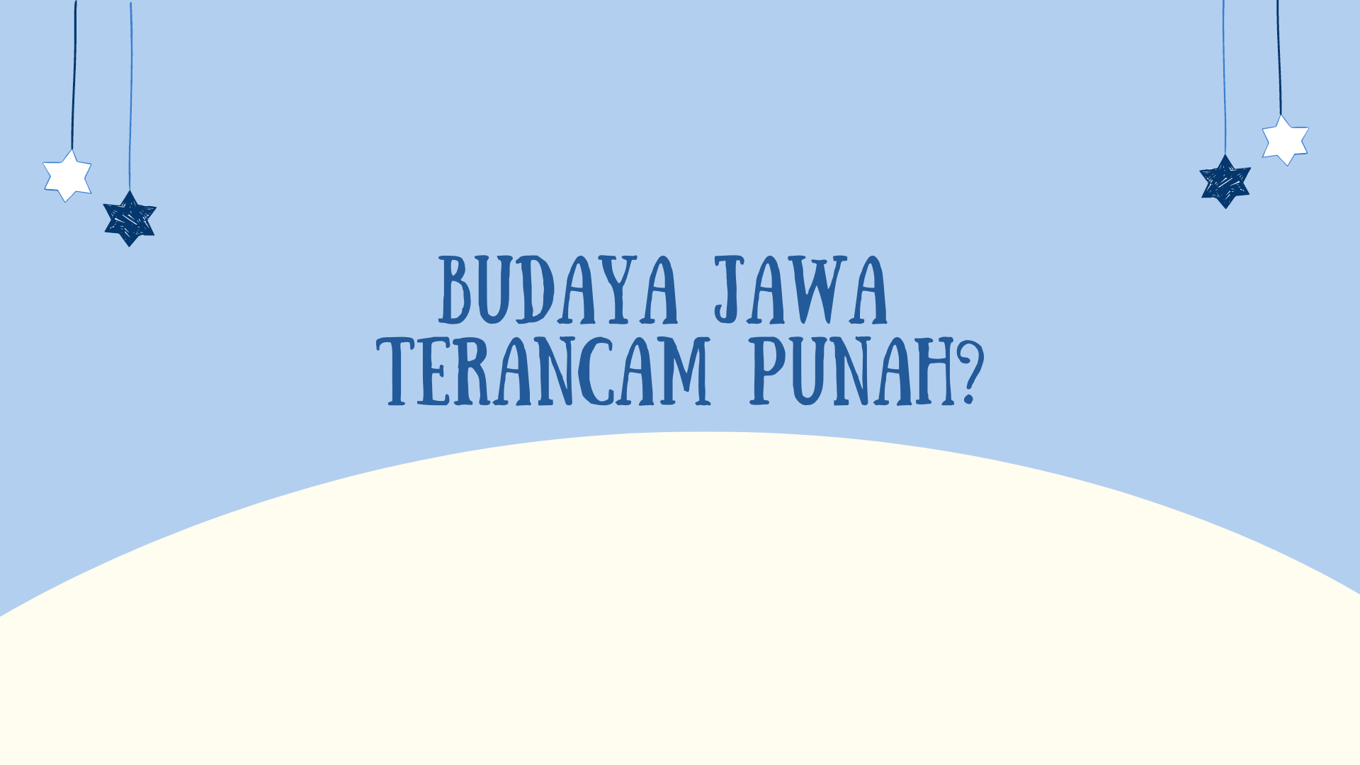 Tiga Budaya Jawa yang Terancam Punah
